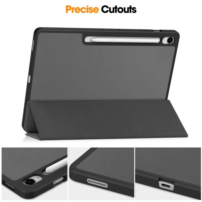 Bild 4,  Samsung Galaxy Tab S10 FE Plus Fodral Tri-Fold Pennhållare - Teknikhallen.se