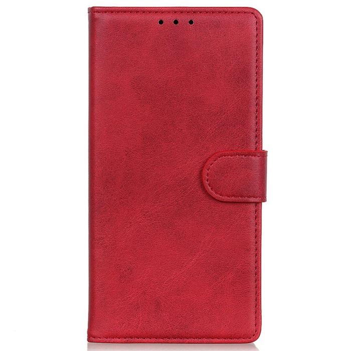 Bild 6,  Samsung Galaxy S24 Fodral Solid Läder Röd - Teknikhallen.se