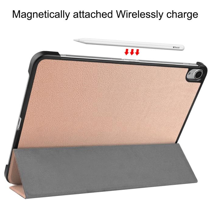 Bild 6,  iPad Air 13 2026-2024 Fodral Tri-Fold Roséguld - Teknikhallen.se