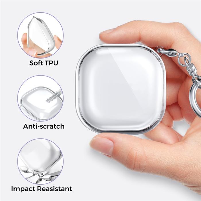 Bild 4, AHASTYLE AHASTYLE Galaxy Buds 2/2 Pro/Pro/Live Skal TPU Lila - Teknikhallen.se