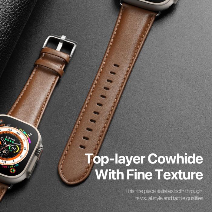Bild 4, DUX DUCIS DUX DUCIS Apple Watch 38/40/41/42 mm mm Armband Äkta Läder - Teknikhallen.se