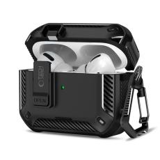 Tech-Protect Tech-Protect AirPods Pro 3 Skal MagSafe Carbonox Svart - Teknikhallen.se
