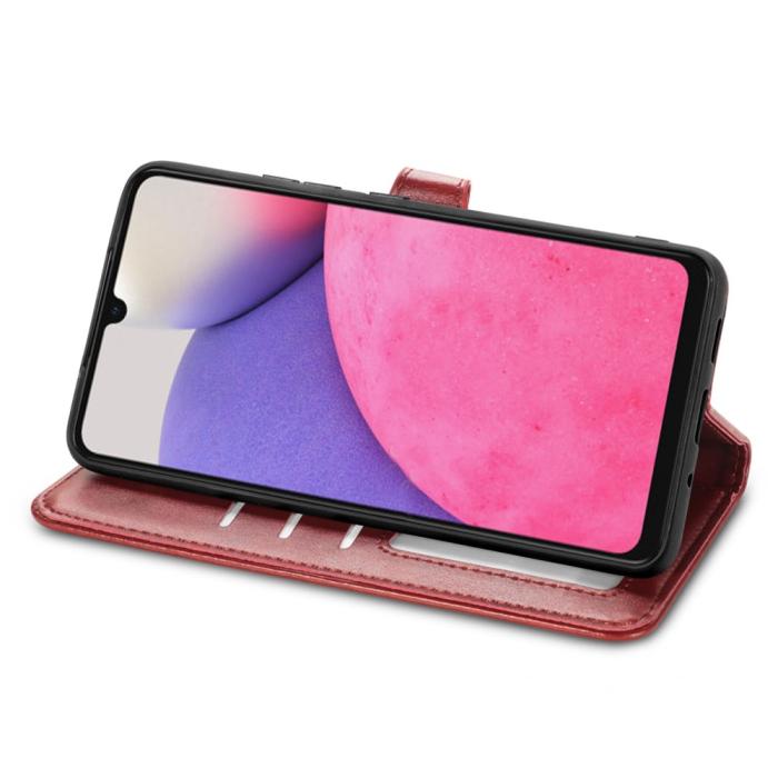 Bild 3,  Samsung Galaxy A23 5G Fodral PU Läder Röd - Teknikhallen.se