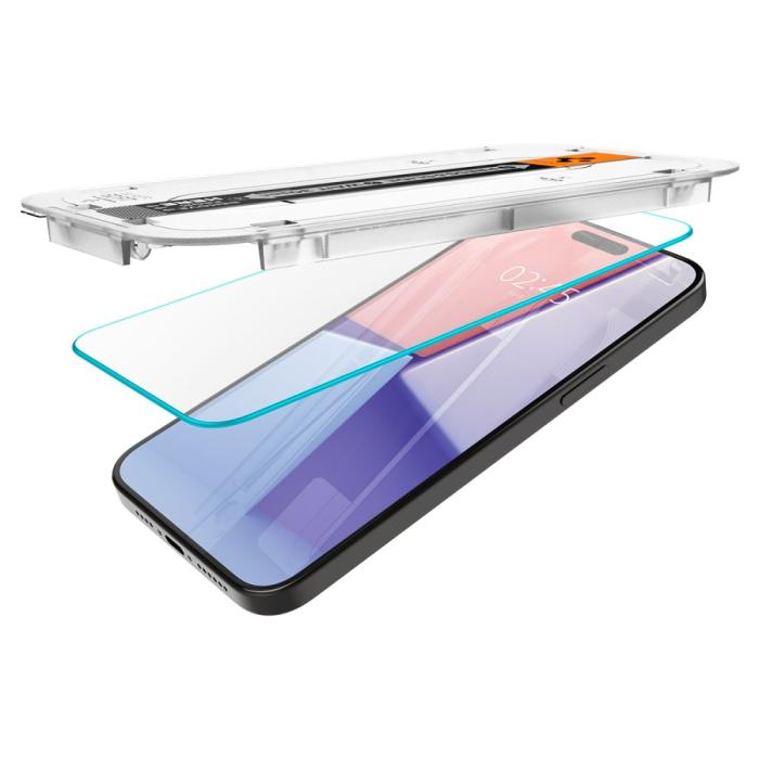 Bild 6, Spigen Spigen iPhone 15 Pro 2-PACK GLAS.tR 