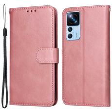  Xiaomi 12T / 12T Pro Fodral L&auml;der Ros&eacute;guld - Teknikhallen.se