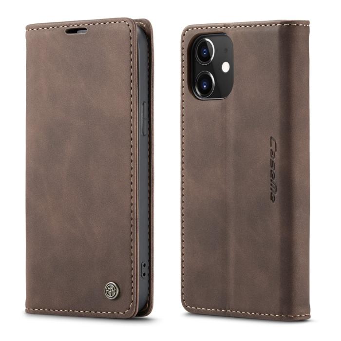 Bild 2, CASEME iPhone 12 / 12 Pro - CASEME Vintage Fodral - Brun - Teknikhallen.se