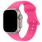 ColorPop Silikon Armband Butterfly Apple Watch 42/44/45/49 mm (M/L) Hot Pink - Teknikhallen.se