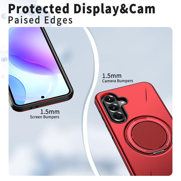 Bild 4,  Samsung Galaxy A27 5G Skal Magsafe Kickstand Röd - Teknikhallen.se