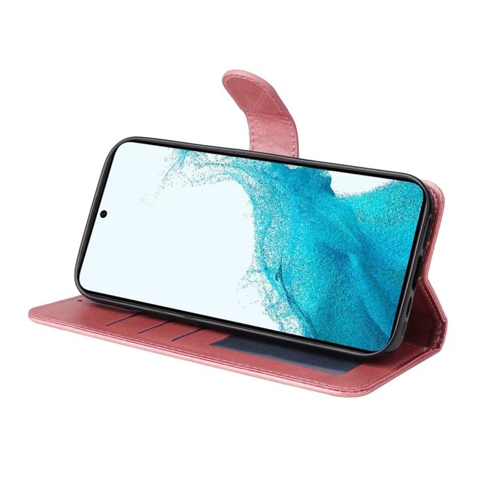 Bild 3,  Samsung Galaxy A54 5G Fodral Läder Roséguld - Teknikhallen.se