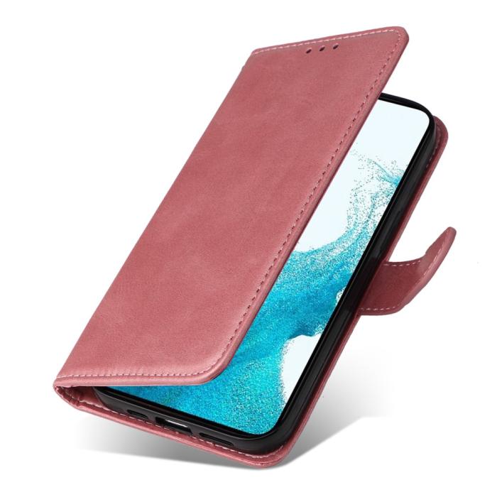 Bild 5,  Samsung Galaxy A54 5G Fodral Läder Roséguld - Teknikhallen.se