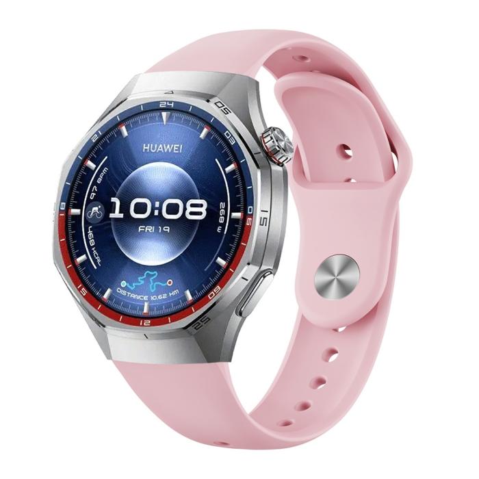 Bild 2,  Huawei Watch GT 6 Pro 46 mm Armband Silikon Rosa - Teknikhallen.se