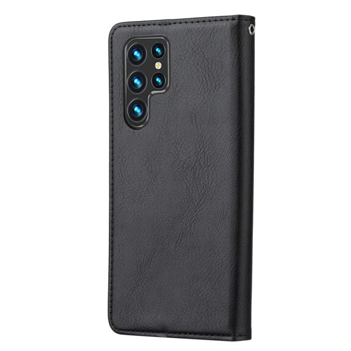 Bild 3,  Samsung Galaxy S22 Ultra Fodral Flip Frontficka Svart - Teknikhallen.se