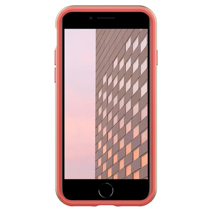 Bild 4, Spigen Spigen Caseology iPhone 7/8/SE Skal Parallax Coral Pink - Teknikhallen.se