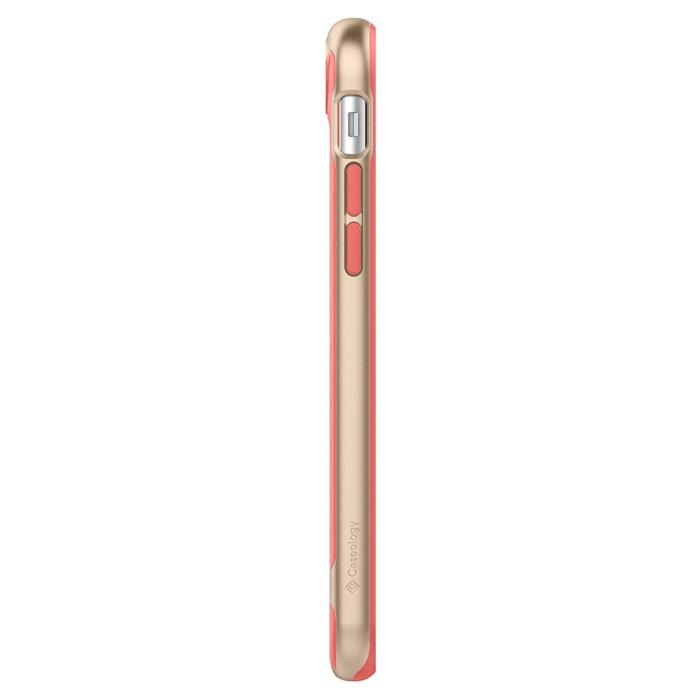 Bild 5, Spigen Spigen Caseology iPhone 7/8/SE Skal Parallax Coral Pink - Teknikhallen.se
