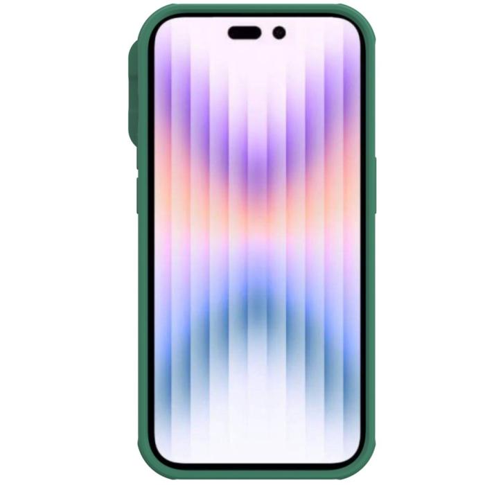 Bild 2, NILLKIN NILLKIN iPhone 14 Pro Skal CamShield Pro Grön - Teknikhallen.se