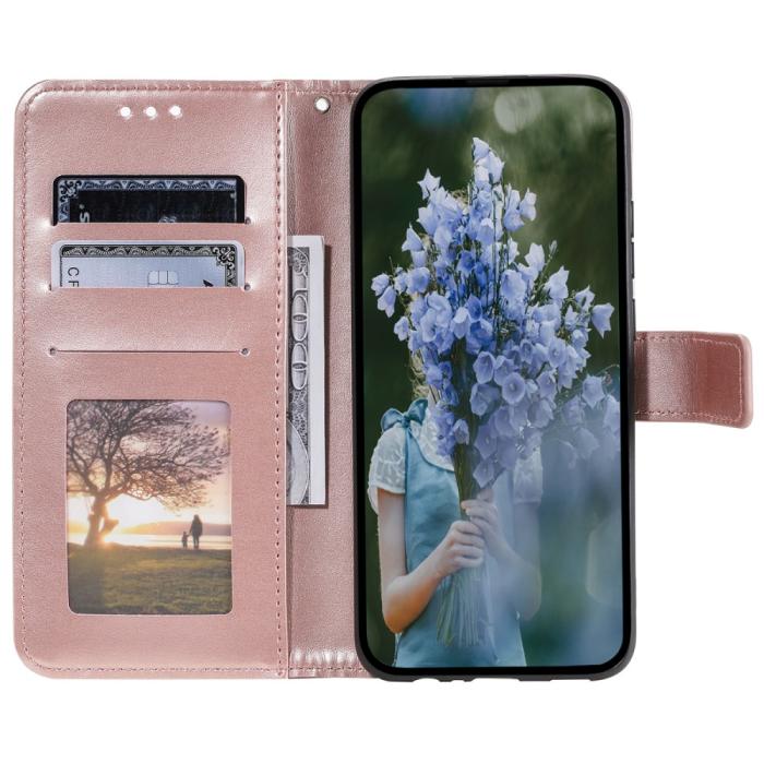 Bild 2,  Samsung Galaxy A35 5G Fodral Mandala Läder Roséguld - Teknikhallen.se