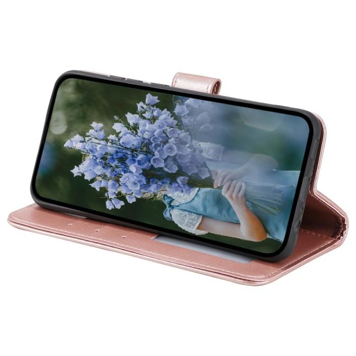 Bild 3,  Samsung Galaxy A35 5G Fodral Mandala Läder Roséguld - Teknikhallen.se