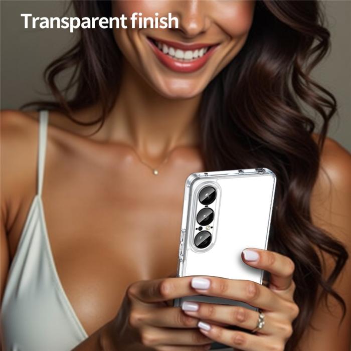 Bild 5,  Sony Xperia 1 VII Skal Hybrid Transparent - Teknikhallen.se