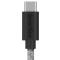 Smartline Smartline 2m 3A USB-C Fuzzy Laddningskabel Grå - Teknikhallen.se