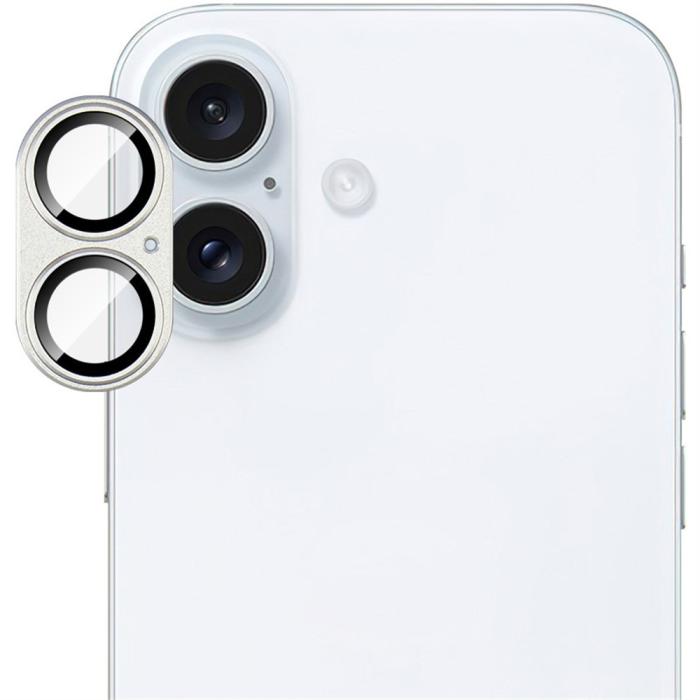 Bild 6, IMAK IMAK iPhone 16/16 Plus Linsskydd Silver - Teknikhallen.se
