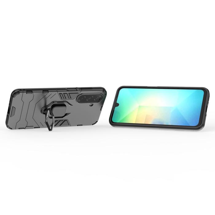 Bild 2,  Samsung Galaxy A26 5G Skal Hybrid Ring Armor Svart - Teknikhallen.se