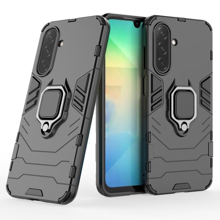 Bild 4,  Samsung Galaxy A26 5G Skal Hybrid Ring Armor Svart - Teknikhallen.se