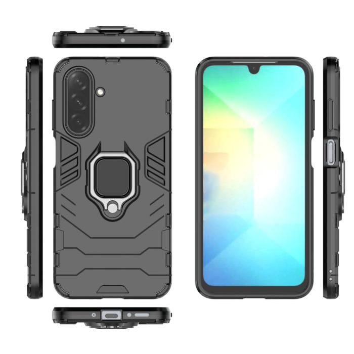 Bild 5,  Samsung Galaxy A26 5G Skal Hybrid Ring Armor Svart - Teknikhallen.se