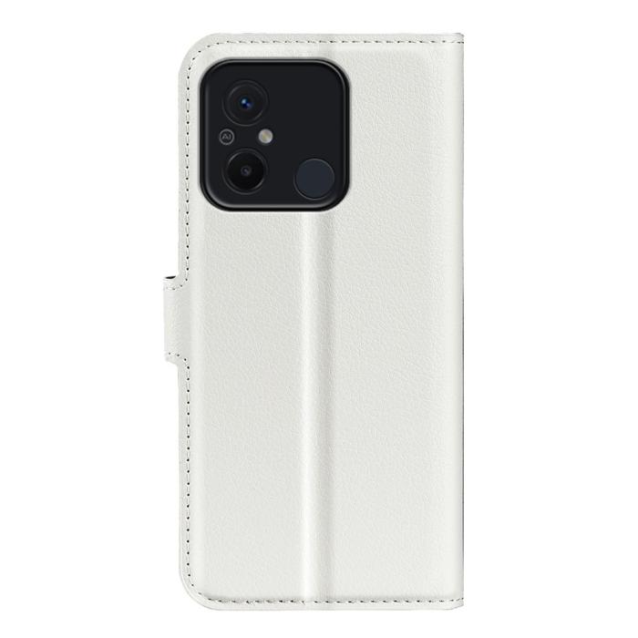 Bild 6,  Xiaomi Redmi 12C 4G Fodral Litchi Läder Vit - Teknikhallen.se