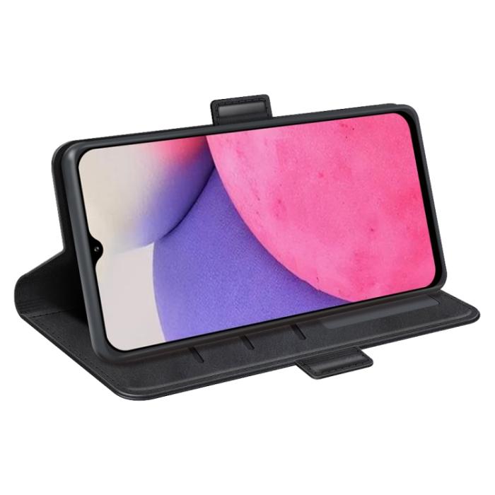 Bild 5,  Samsung Galaxy A33 5G Fodral Magnetisk Stängning Svart - Teknikhallen.se