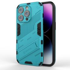  iPhone 14 Pro Skal Hybrid Med Kickstand Bl&aring; - Teknikhallen.se