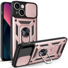  iPhone 14 Skal Armor Hybrid Ring CamShield Ros&eacute;guld - Teknikhallen.se