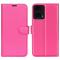  Motorola Moto G04 4G/G24 4G Fodral Litchi Läder Rosa - Teknikhallen.se