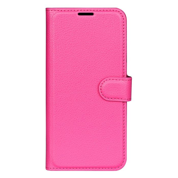 Bild 5,  Motorola Moto G04 4G/G24 4G Fodral Litchi Läder Rosa - Teknikhallen.se