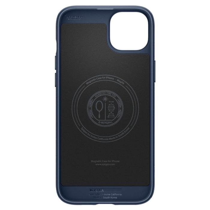 Bild 4, Spigen Spigen iPhone 15 Skal Mag Armor MagSafe Navy Blue - Teknikhallen.se