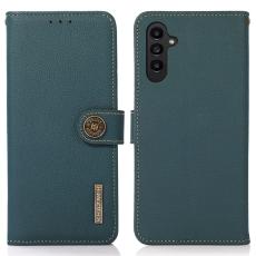 KHAZNEH KHAZNEH Galaxy S24 Fodral RFID &Auml;kta L&auml;der Gr&ouml;n - Teknikhallen.se