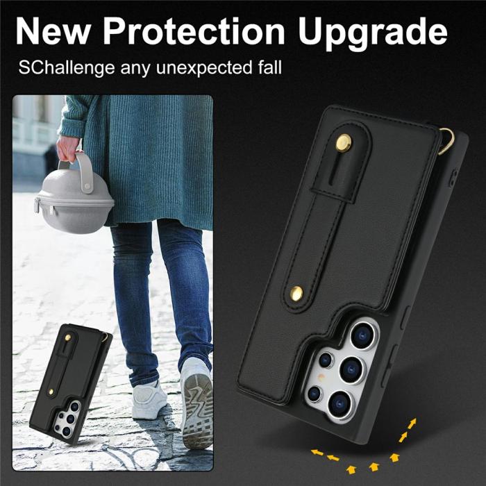 Bild 6,  Samsung Galaxy S26 Ultra Skal Multifunktionellt Läder Svart - Teknikhallen.se