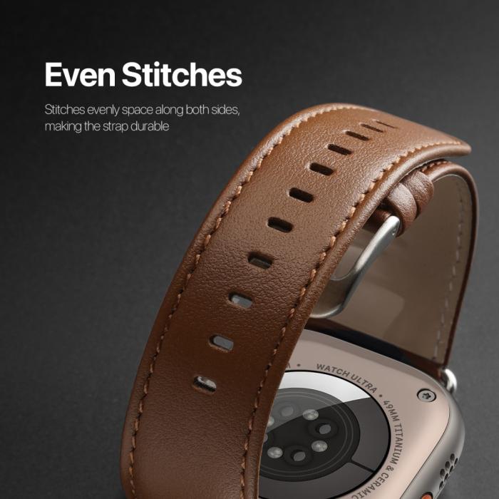 Bild 6, DUX DUCIS DUX DUCIS Apple Watch 38/40/41/42 mm mm Armband Äkta Läder - Teknikhallen.se