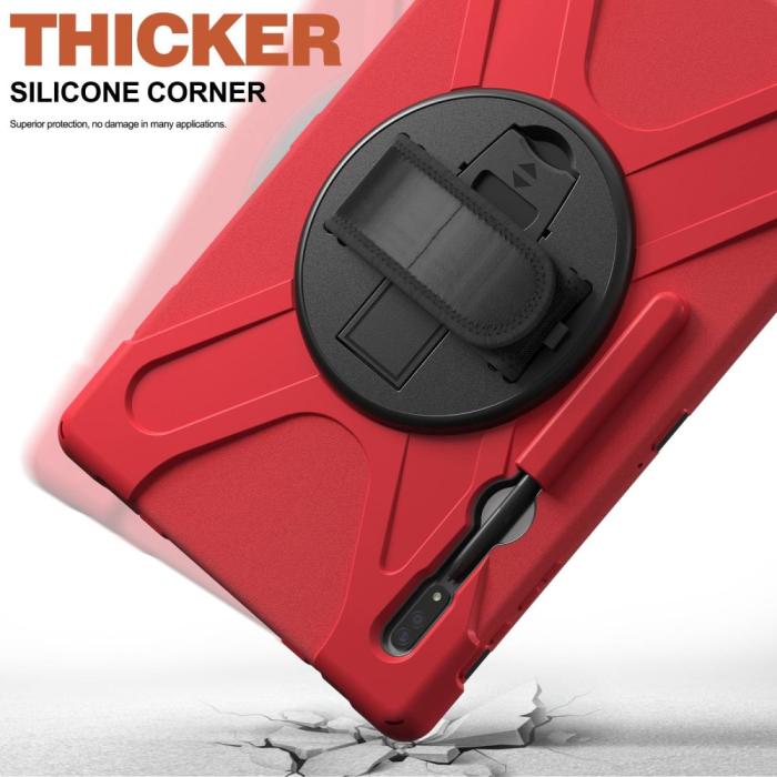 Bild 5,  Galaxy Tab S8 Ultra Skal X-Shape Shockproof Kickstand - Teknikhallen.se