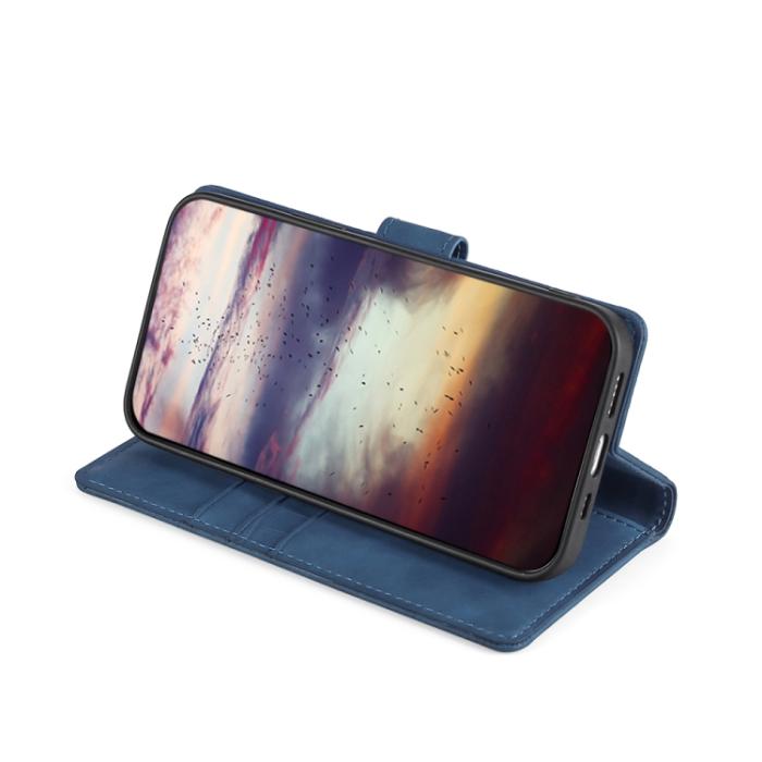 Bild 5,  Motorola Moto G13 / G23 / G53 5G Fodral Krokodil Textur Blå - Teknikhallen.se