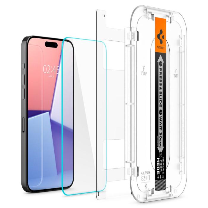 Bild 2, Spigen Spigen iPhone 15 Pro Max 2-PACK GLAS.tR 