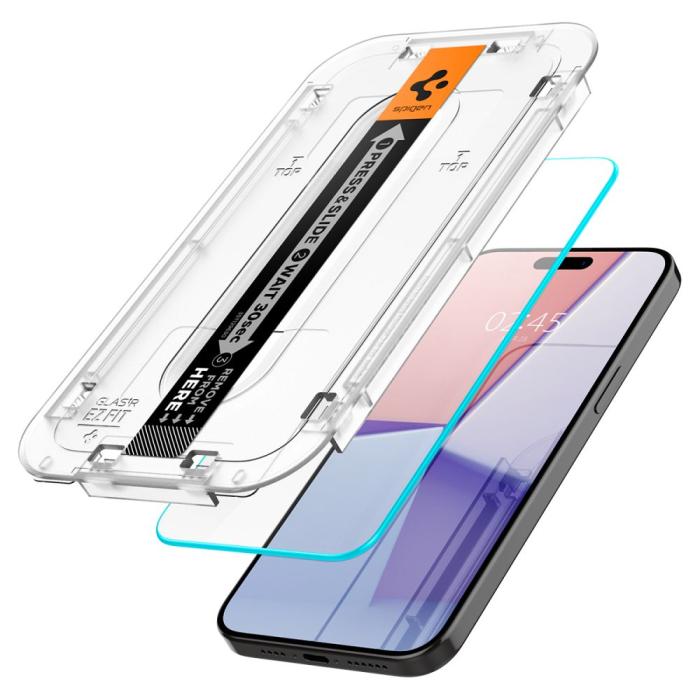 Bild 3, Spigen Spigen iPhone 15 Pro Max 2-PACK GLAS.tR 