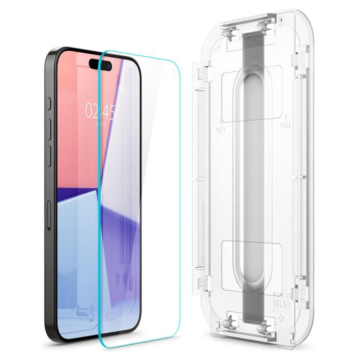 Bild 4, Spigen Spigen iPhone 15 Pro Max 2-PACK GLAS.tR 
