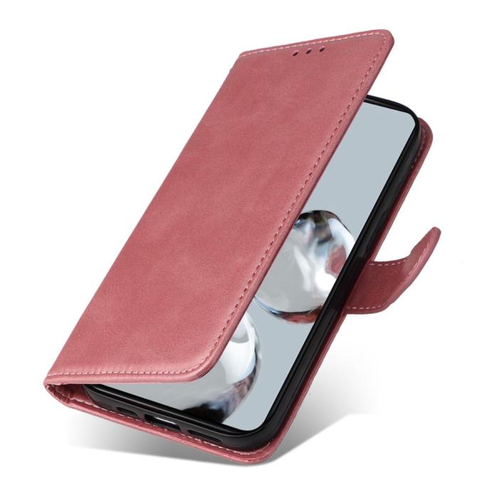 Bild 5,  Xiaomi 12T / 12T Pro Fodral Läder Roséguld - Teknikhallen.se