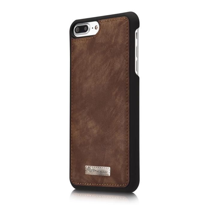 Bild 3, CASEME iPhone 7/8 Plus - CASEME 2-i-1 Multifunktionellt Plånboksfodral - Brun - Teknikhallen.se
