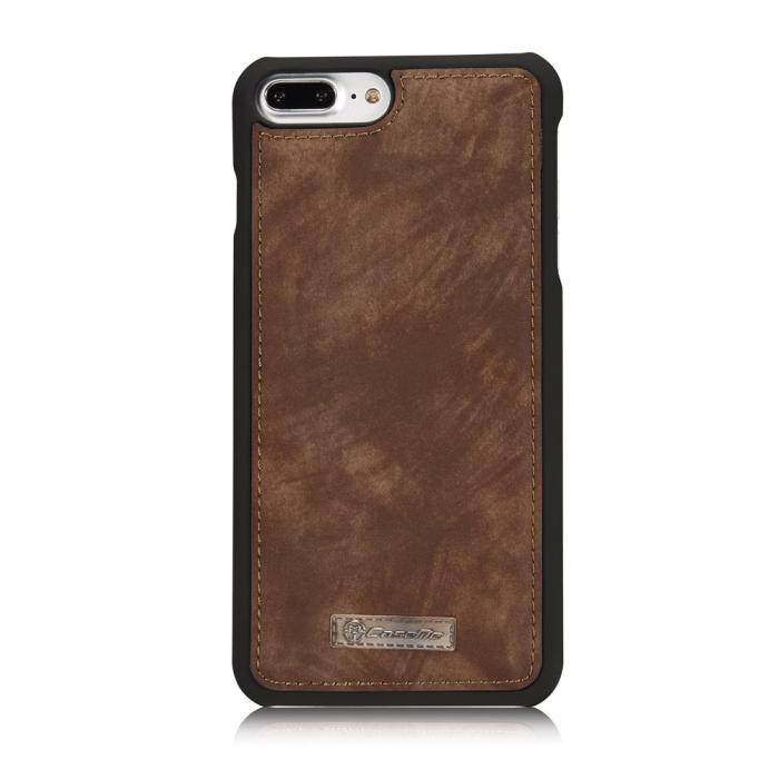 Bild 4, CASEME iPhone 7/8 Plus - CASEME 2-i-1 Multifunktionellt Plånboksfodral - Brun - Teknikhallen.se