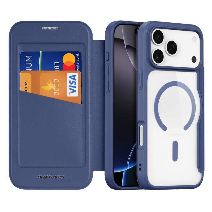 Bild 2, DUX DUCIS DUX DUCIS iPhone 17 Pro Fodral MagSafe Skin X Pro Blå - Teknikhallen.se