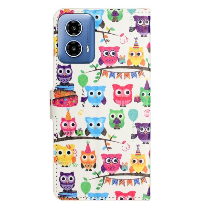 Bild 5,  Motorola Moto G35 5G Fodral Med Tryck Ugglor - Teknikhallen.se