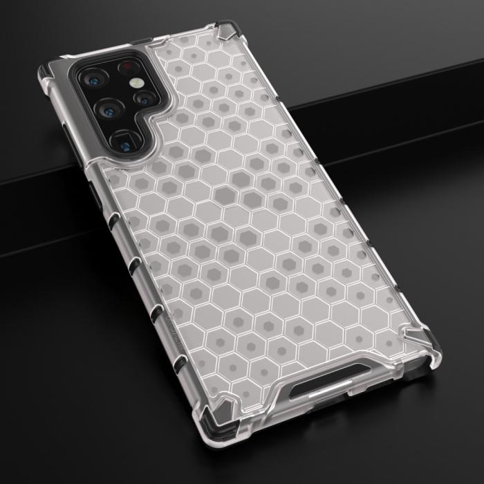 Bild 4,  Samsung Galaxy S22 Ultra Skal Armor Honeycomb Grå - Teknikhallen.se