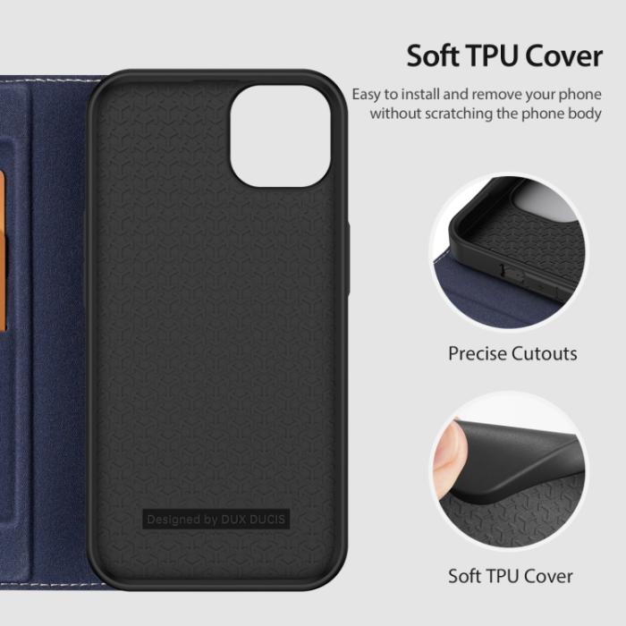 Bild 5, DUX DUCIS DUX DUCIS iPhone 14 Plus Fodral Skin X2 Premium Blå - Teknikhallen.se