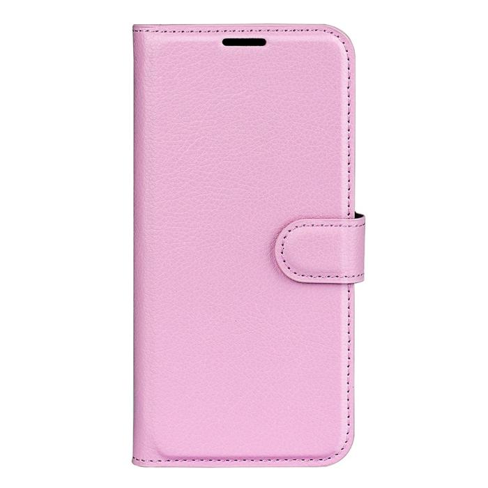 Bild 5,  Xiaomi Redmi 12C 4G Fodral Litchi Läder Ljus Rosa - Teknikhallen.se